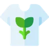 Polera con simbolo eco reciclada